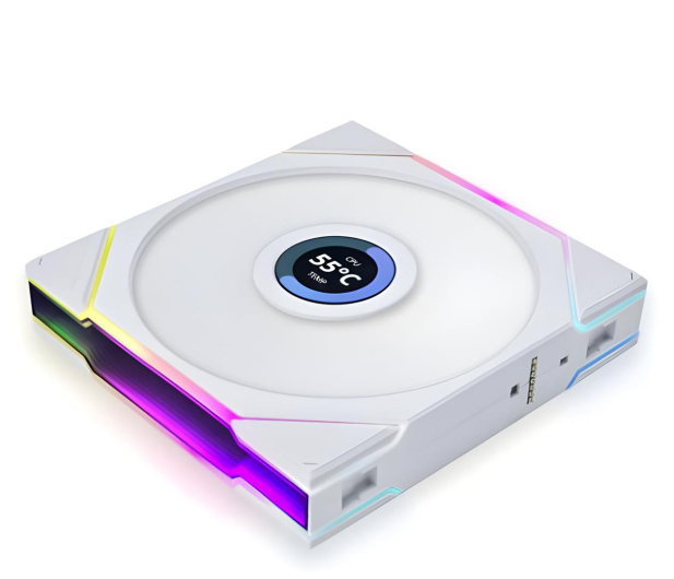 LIAN LI UNI FAN TL LCD Series fan White Triple Pack 3x120mm 12TLLCD3W - 1269500 - zdjęcie 3